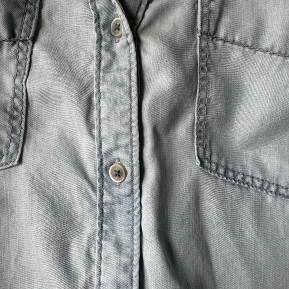 anthropologie • Holding Horses Chambray + Lace Dress • S - Picture 7 of 8